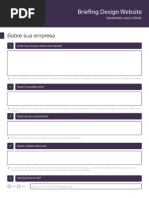 Profissional Briefing Website - Sanchotene.net.Br