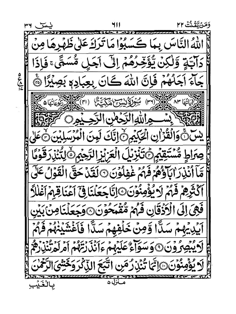 Surah Yaseen | PDF