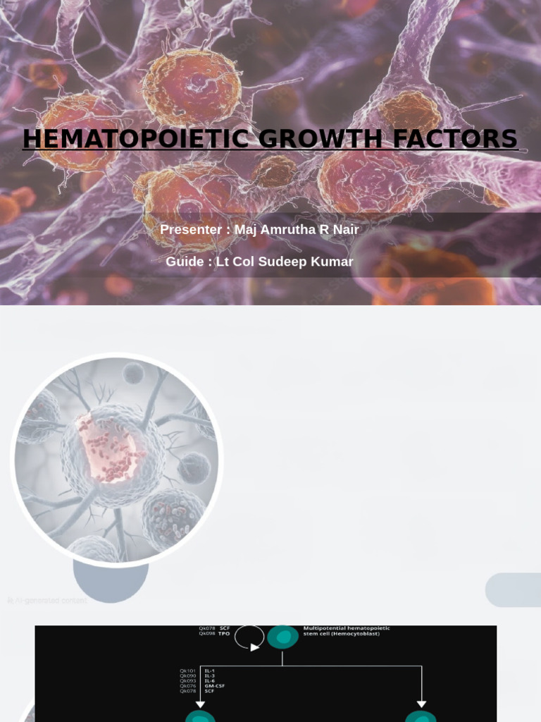 Hematopoietic Growth Factors | PDF