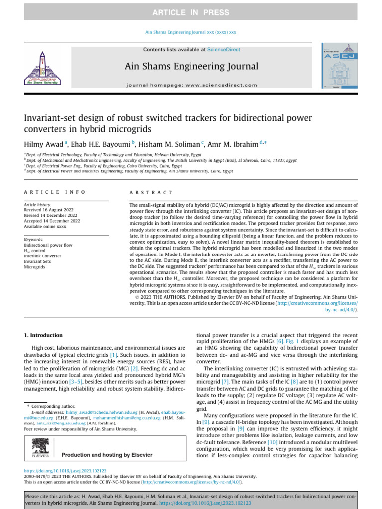 Invariant-Set Design of Robust Switched Trackers For Bidirectional ...