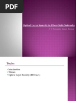 Optical Layer Security in Fiber Optics