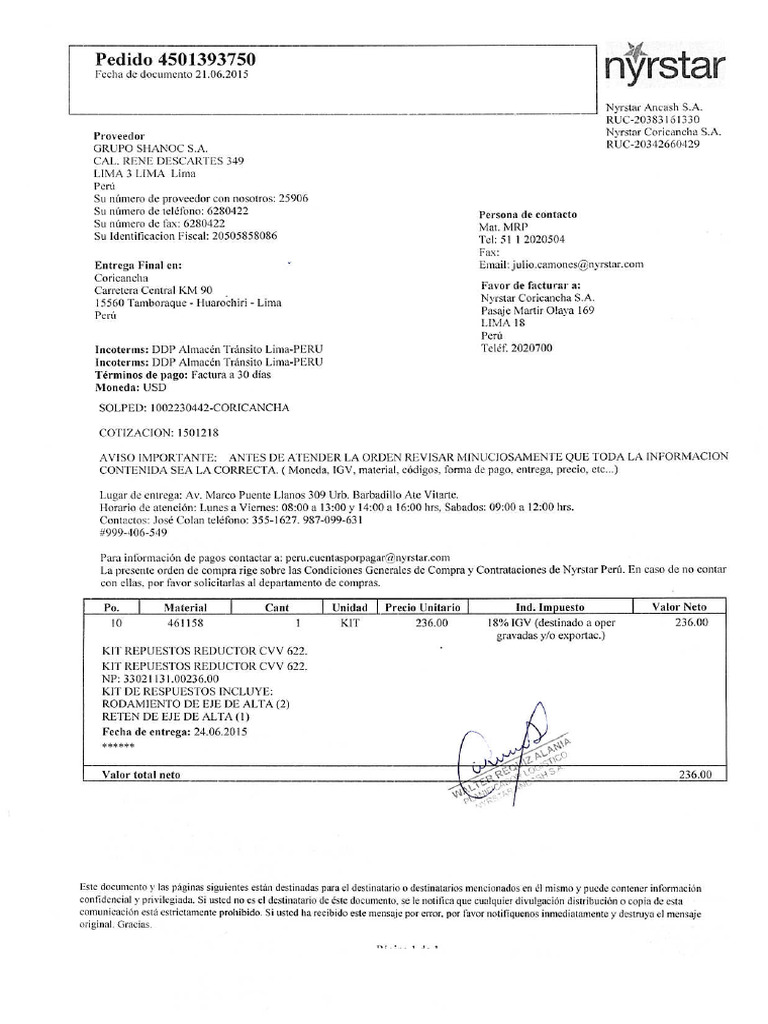 4501393750-Grupo Shanoc Sa Holding | PDF