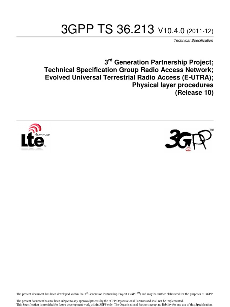 3gpp ts 36 213 pdf data transmission telecommunications standards