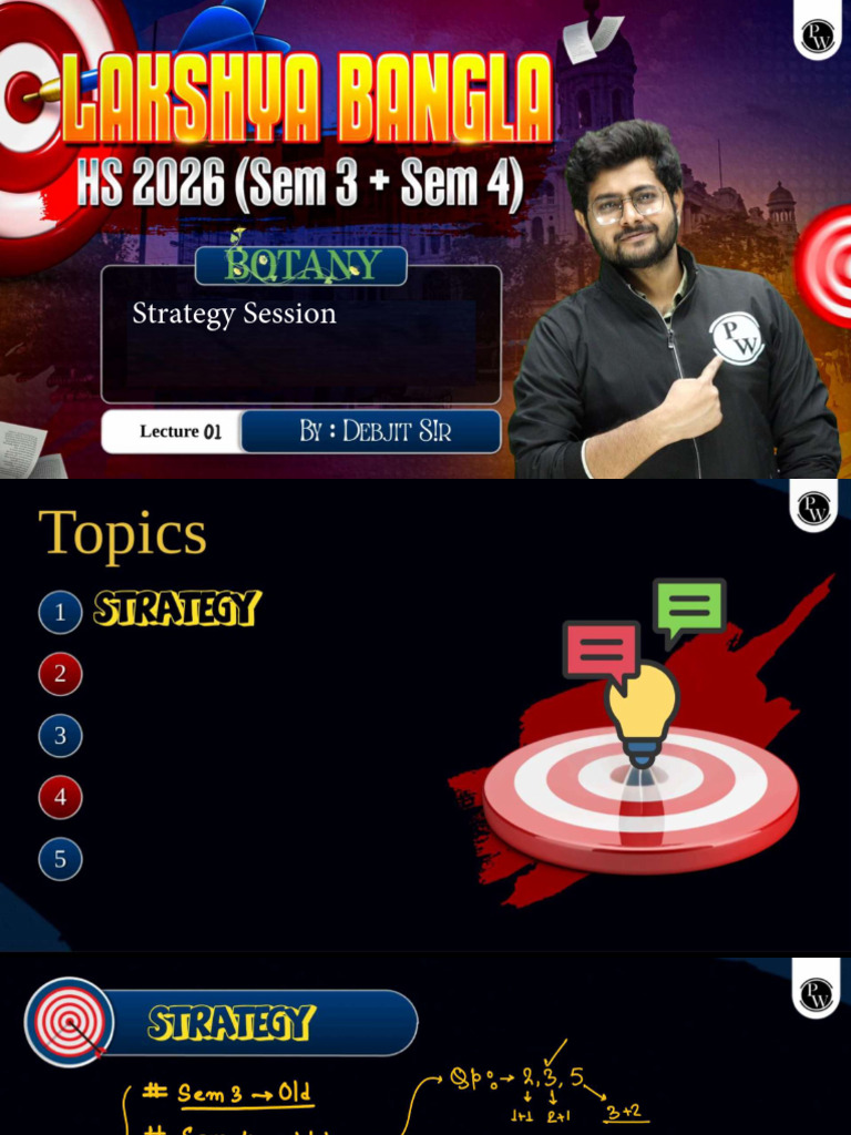 Strategy Session 01 Class Notes | PDF