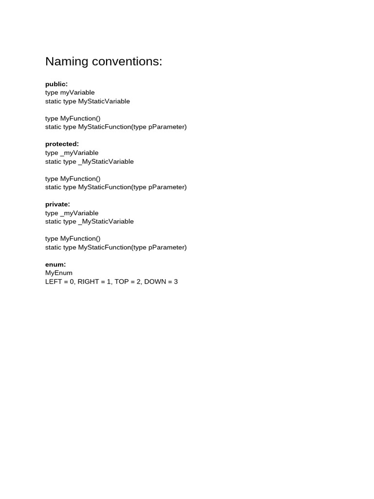 C# Naming Conventions Guide | PDF