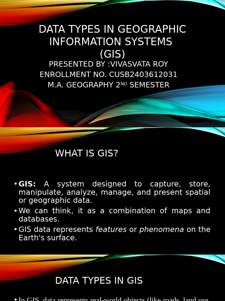 Types of Data in GIS Explained | PDF | Geographic Information System