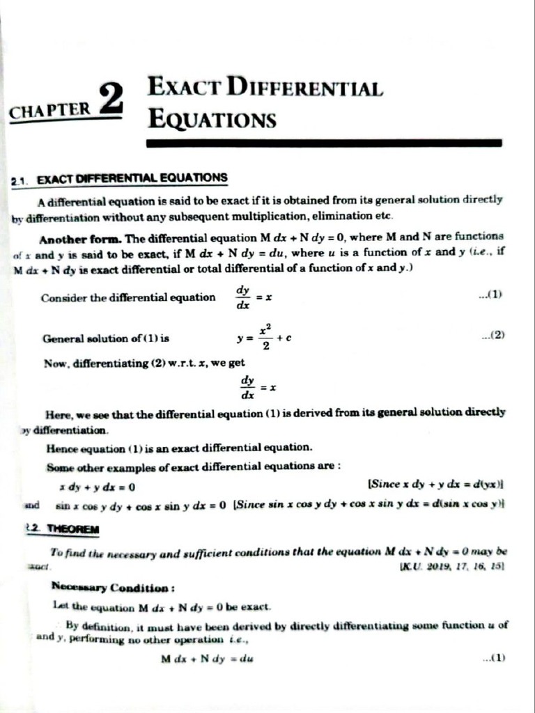 3rd Semester Maths Chapter 2 | PDF