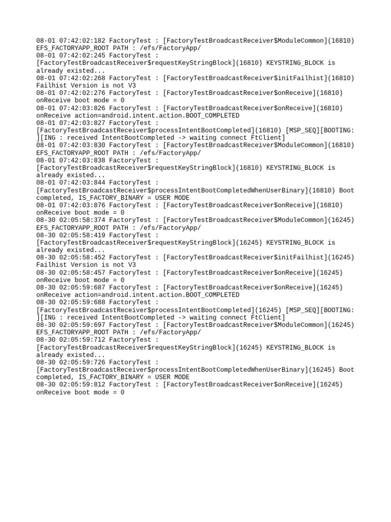 First Boot Log | PDF | Software | System Software