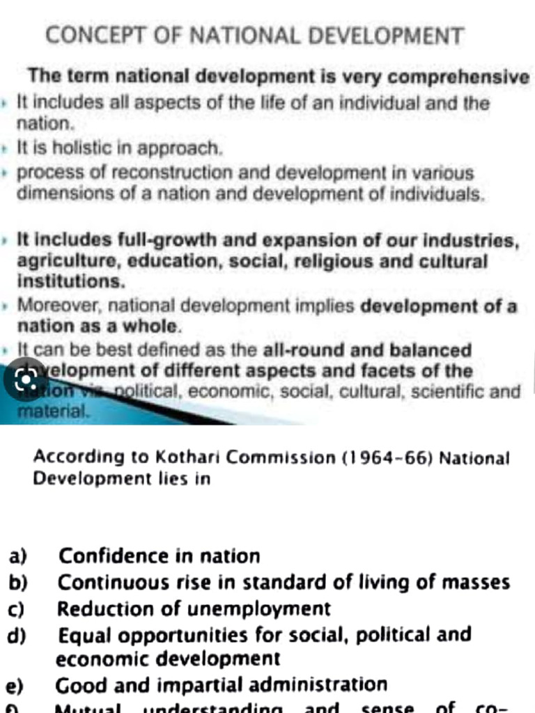 Education & National Development (Unit V Pe 1) | PDF