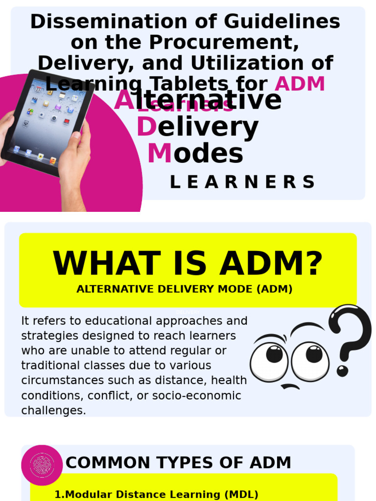 Guidelines for ADM Learner Tablets | PDF