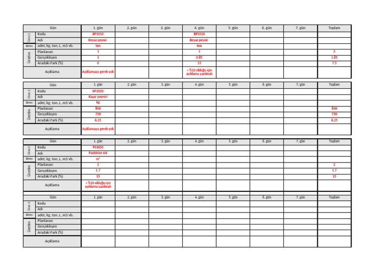 Uretim Raporu 2022 | PDF