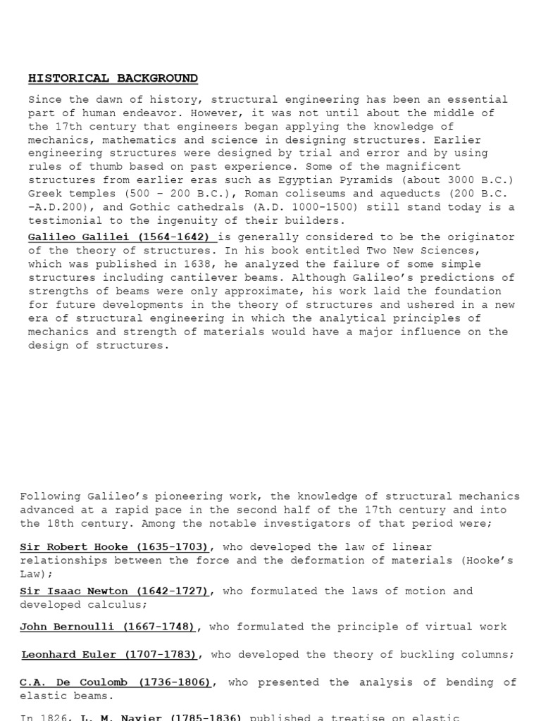 Evolution of Structural Engineering History | PDF | Bending | Truss