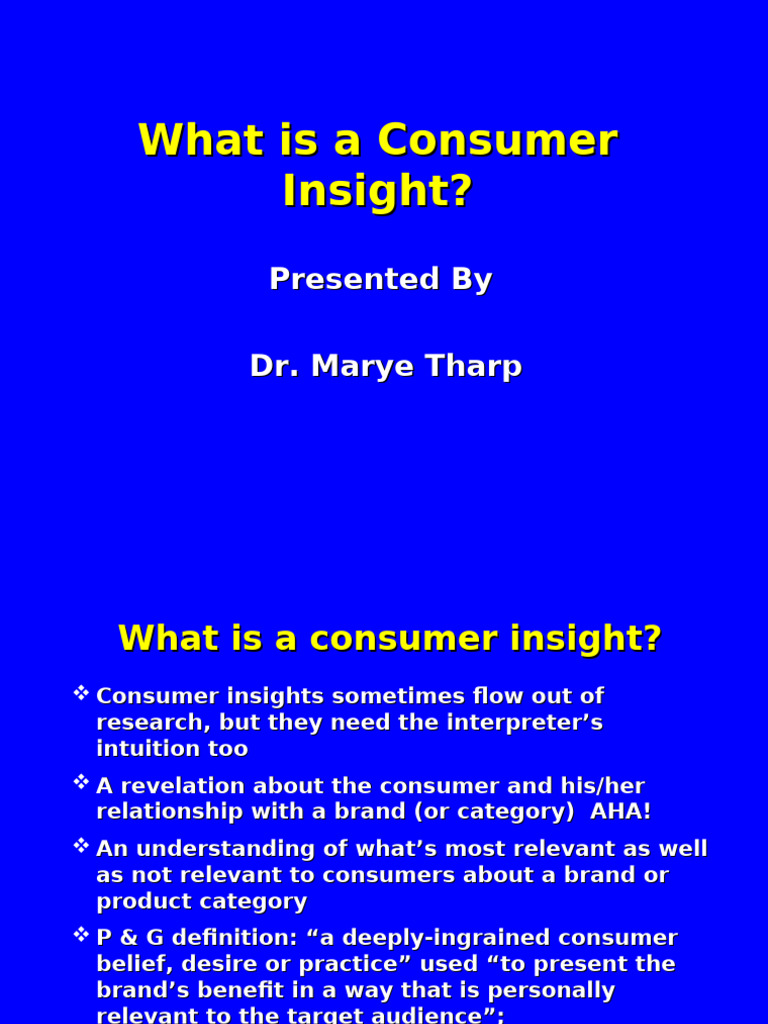 Understanding Consumer Insights | PDF | Brand | Coffee