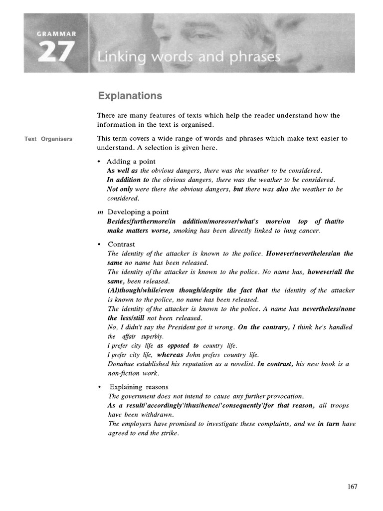 Linking Words and Phrases | PDF