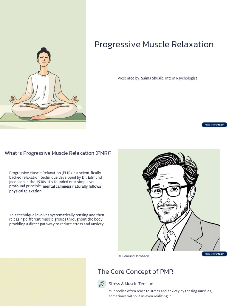 Benefits of Progressive Muscle Relaxation | PDF | Psychology | Mental ...