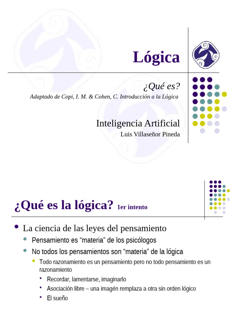 Introducción a la Lógica y Razonamiento | PDF