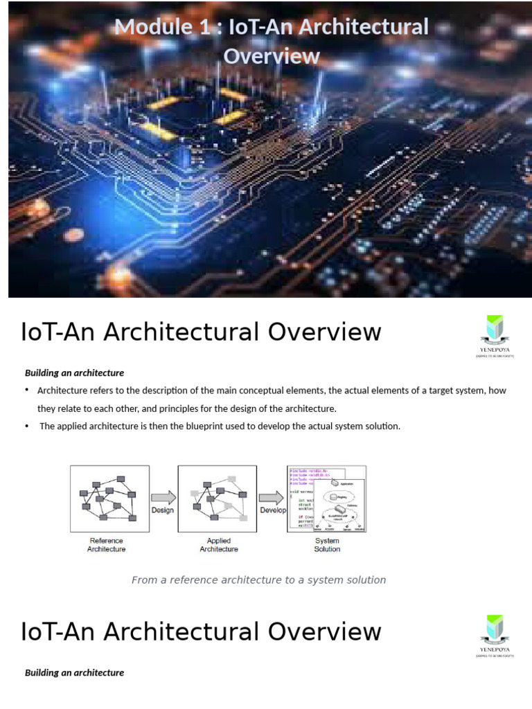 Module 1 IOT Architectural Overview | PDF | Internet Of Things ...