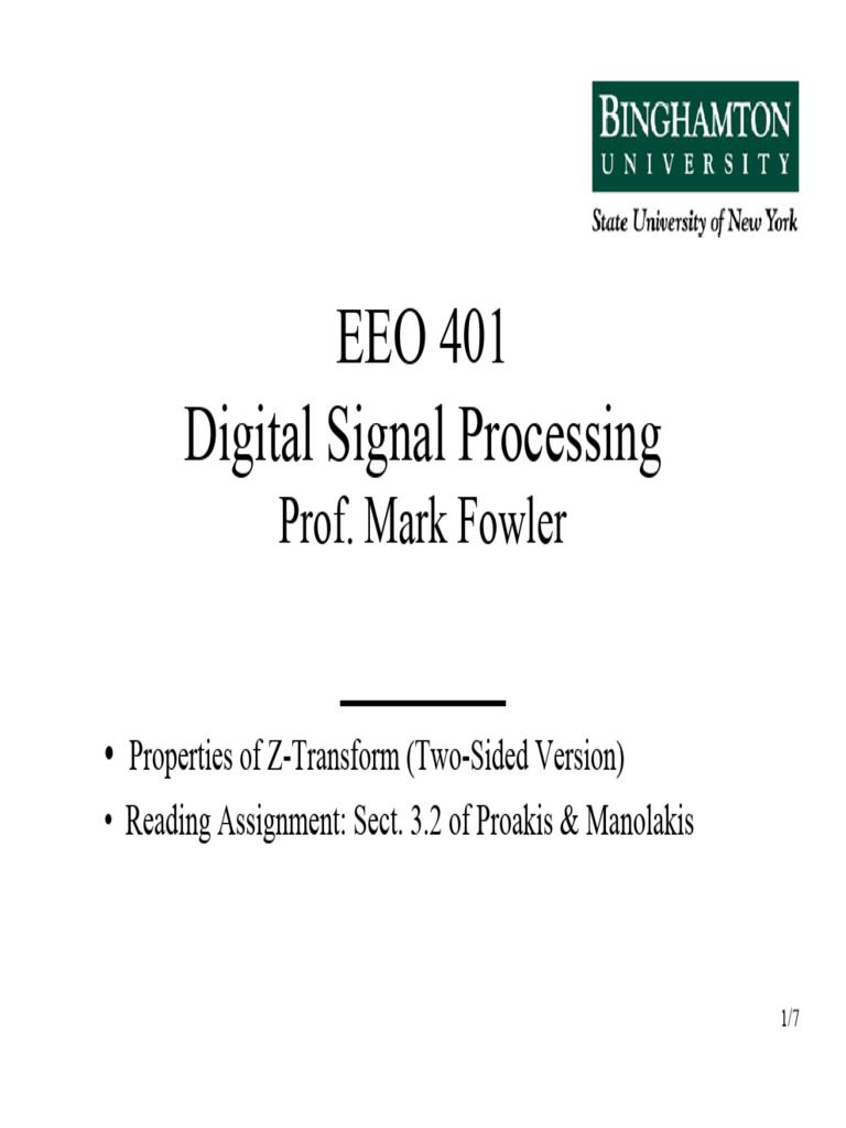 Emailing EEO 401 Note Set 7 | PDF | Mathematical Relations | Signal ...