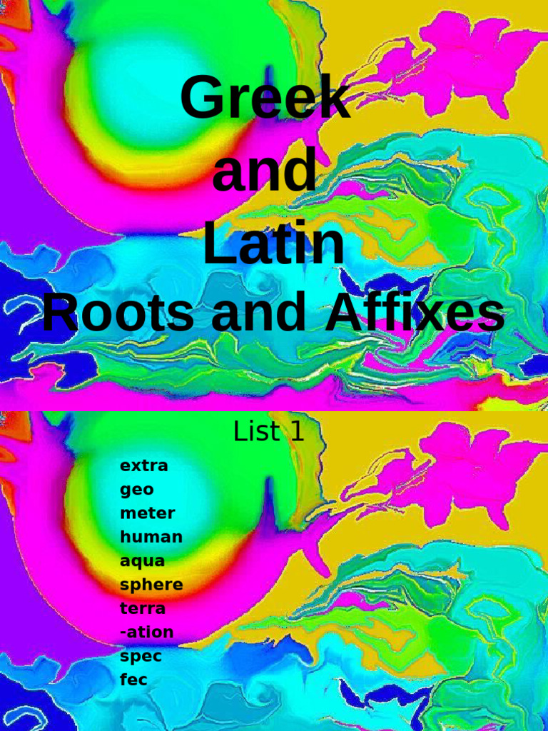 Tri-Root Word Examples | PDF