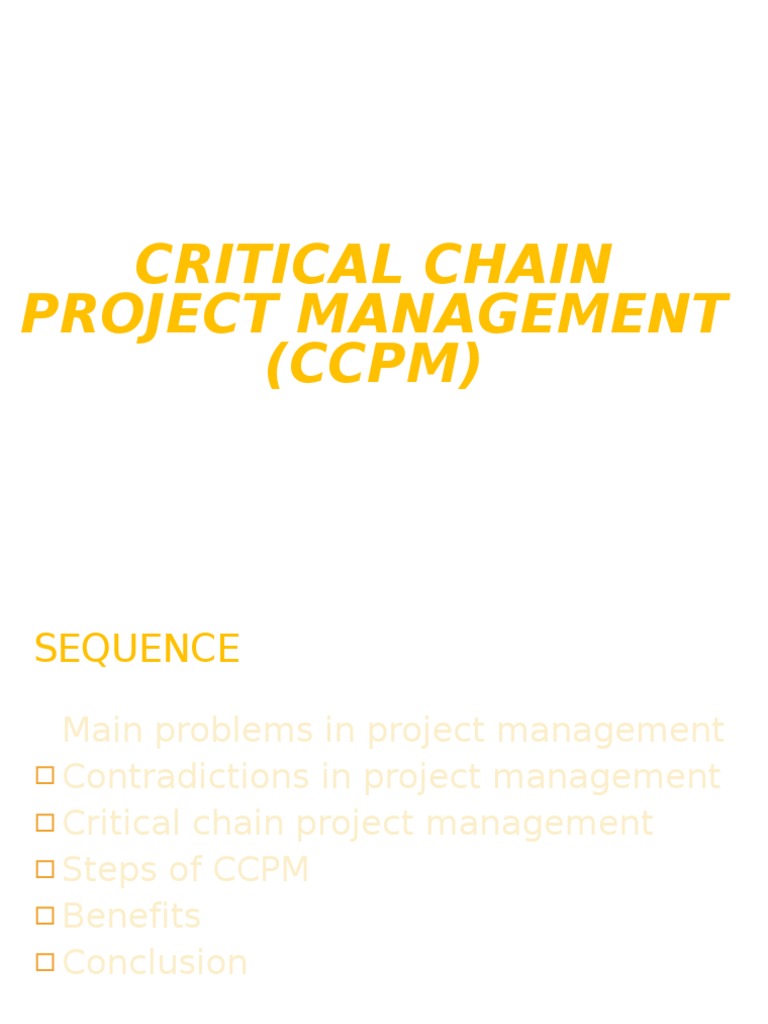 Critical Chain Project Management Guide | PDF | Business