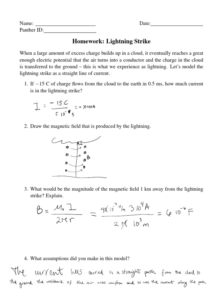 Week 8 - Lightning Strike Homework | PDF