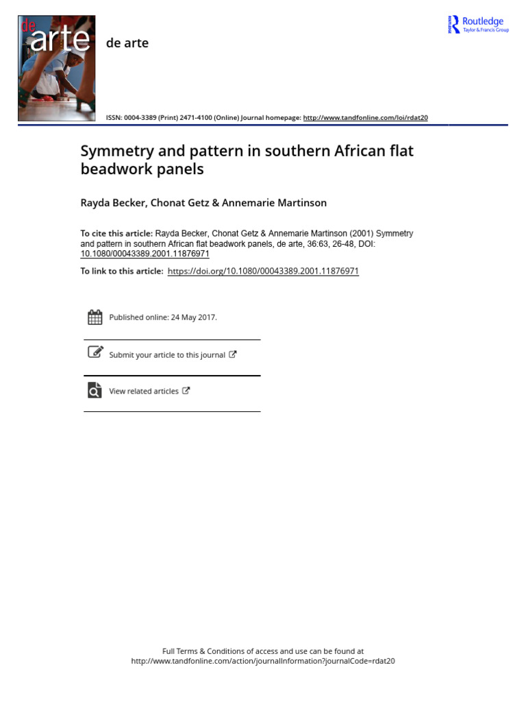 Southern African Beadwork Patterns | PDF | Geometry