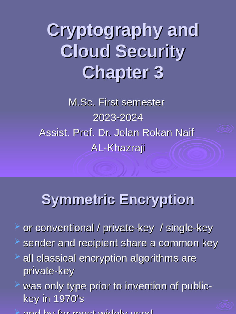 Symmetric Encryption in Cryptography | PDF | Cryptanalysis | Cryptography