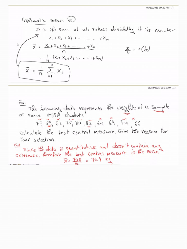 Stat Lec 3 | PDF