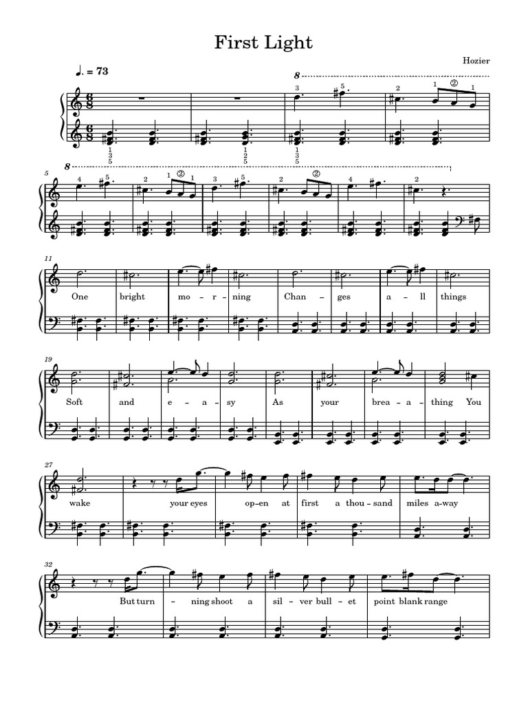 Hozier's First Light Analysis | PDF