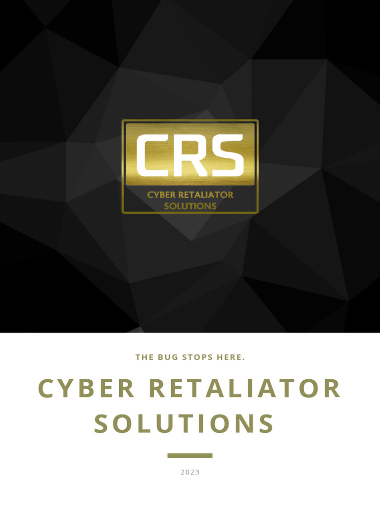 CRS Cybersecurity Training & Solutions | PDF | Security | Computer Security