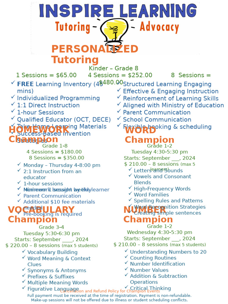 Inspire Learning Vertical Flyer | PDF | Linguistics | Human Communication