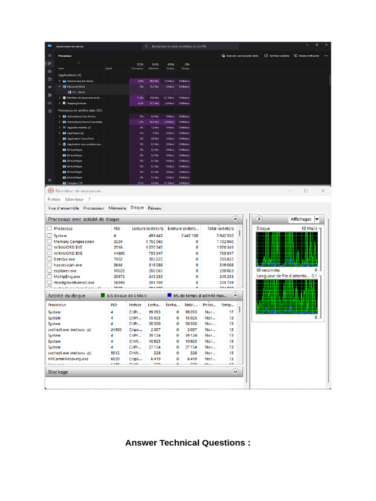 Understanding Word Process & Memory Usage | PDF