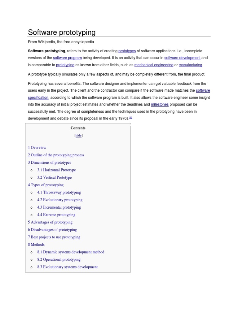 Understanding Software Prototyping | PDF | Software Prototyping ...