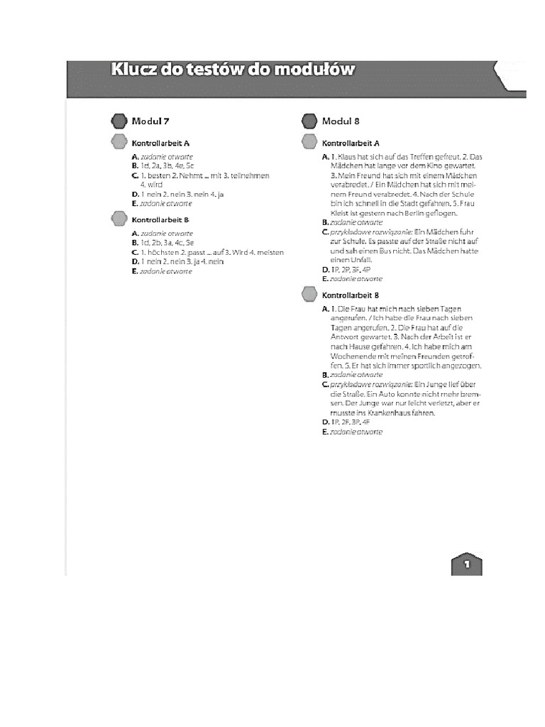 Odp Test Do Modułów | PDF