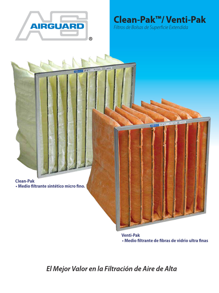 Filtros de Aire Clean-Pak™ y Venti-Pak | PDF | Filtración | Soldadura