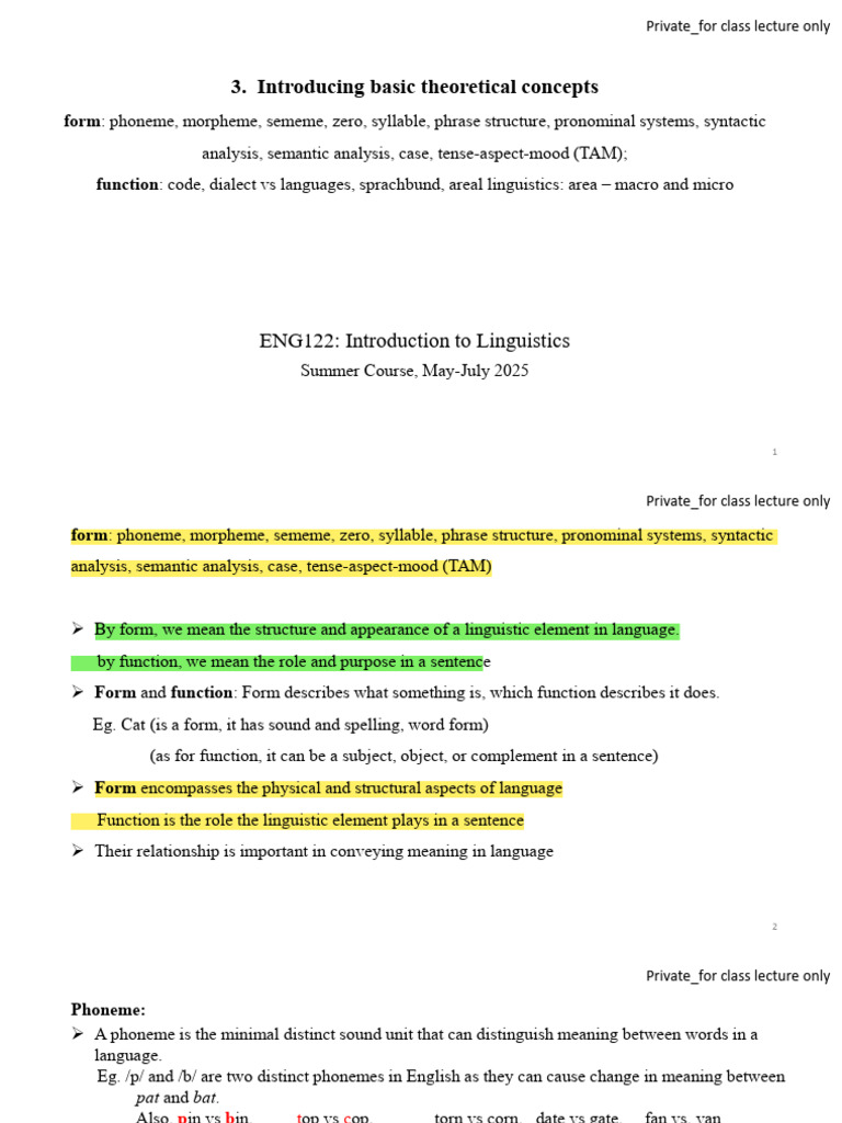 Introducing Basic Theoretical Concepts | PDF | Syllable | Phrase