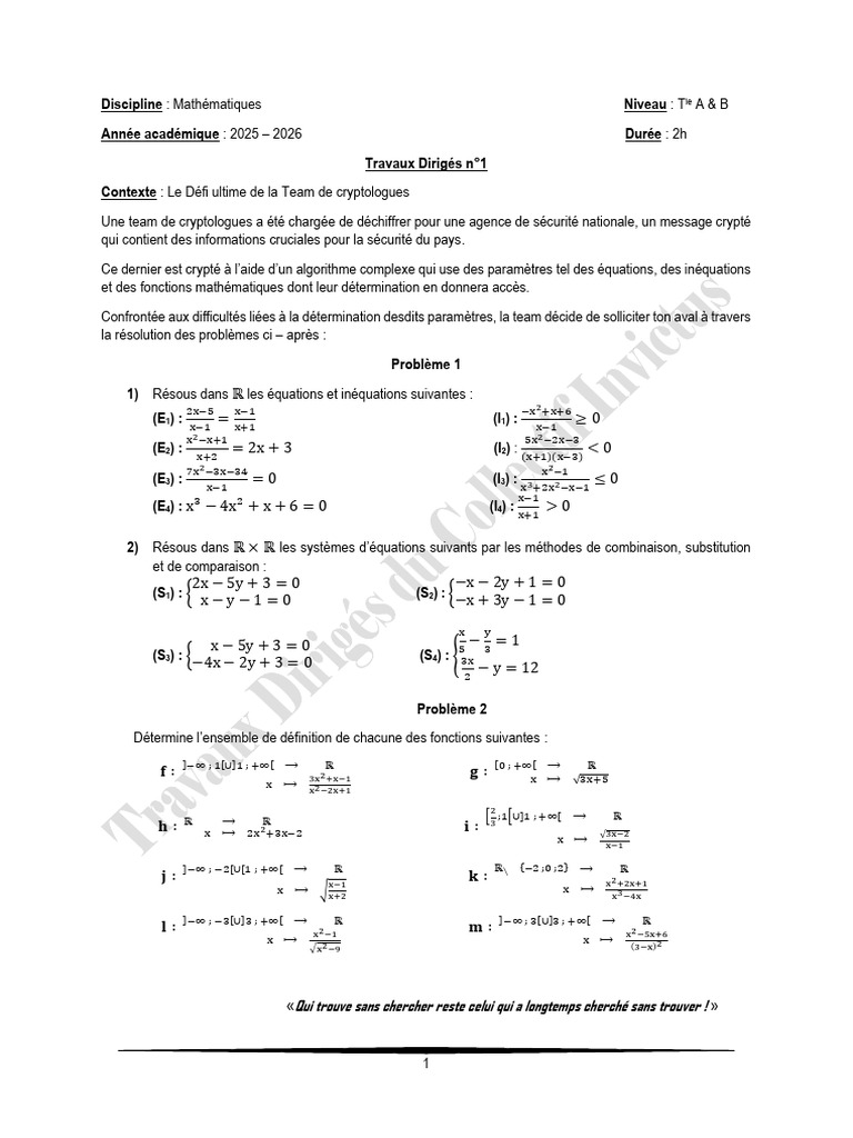 Résolution d'équations et fonctions mathématiques | PDF | Mathématiques ...