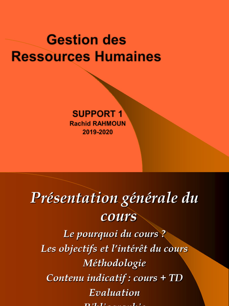 Gestion des Ressources Humaines : Concepts clés | PDF | Gestion des ...