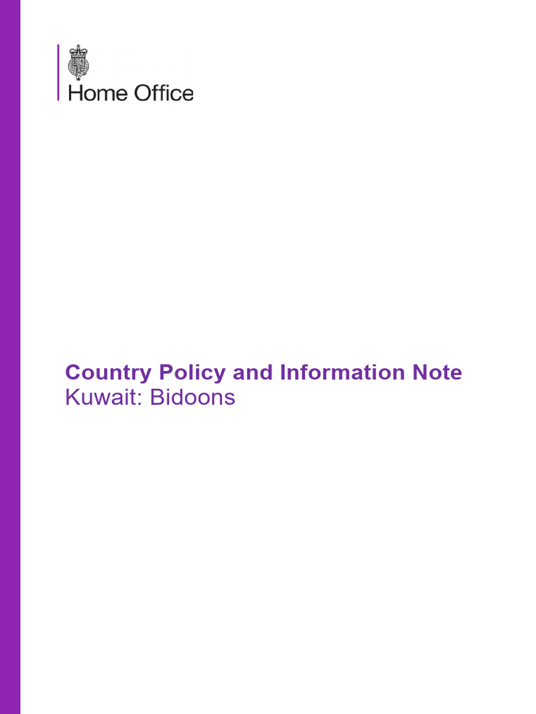 Kuwait Bidoons: Rights and Risks Analysis | PDF | Kuwait | Government ...