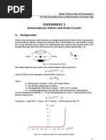 Experiment 2: Semiconductor Diodes and Diode Circuits A. Background