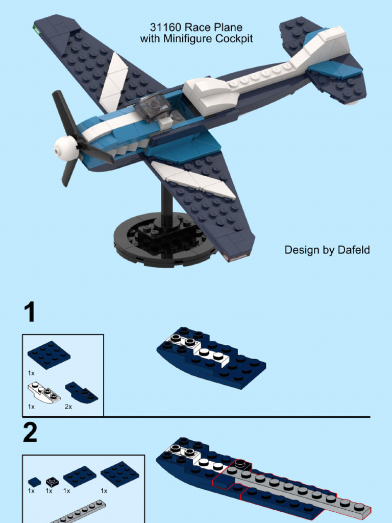 Race Plane With Minifigure Cockpit | PDF