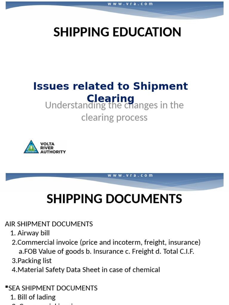 Shipping Documents and Incoterms Guide | PDF | International Trade ...