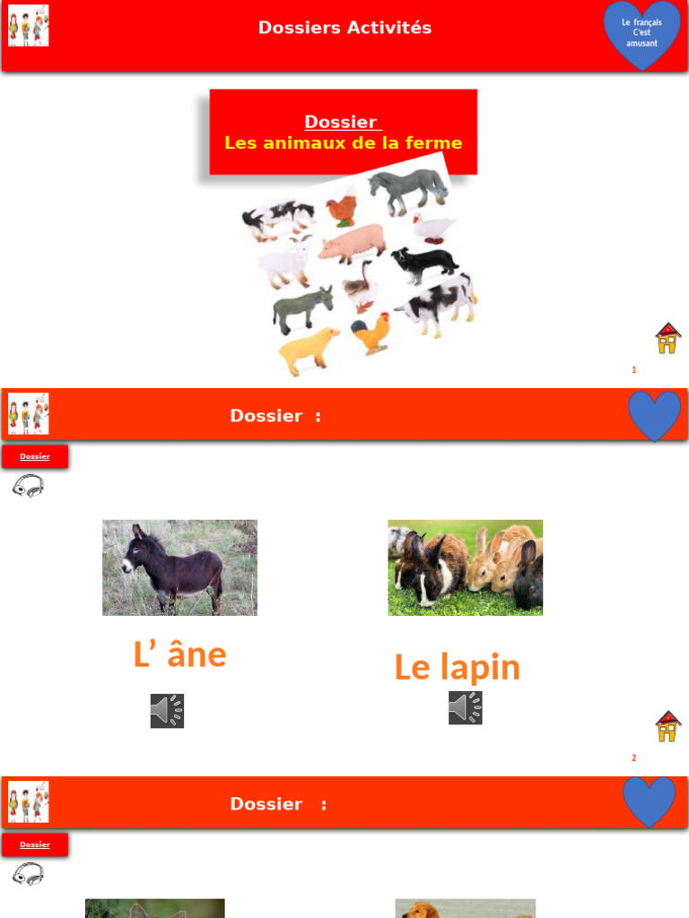 Animaux de la ferme et du zoo | PDF | Zoologie