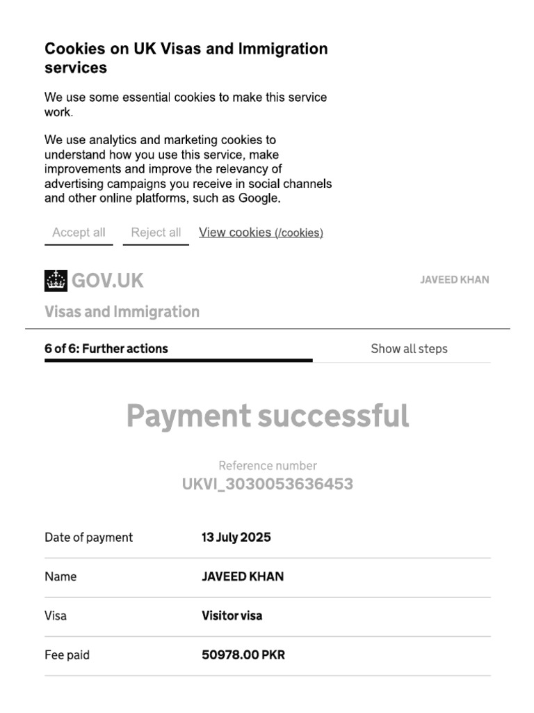 Payments Javeed | PDF