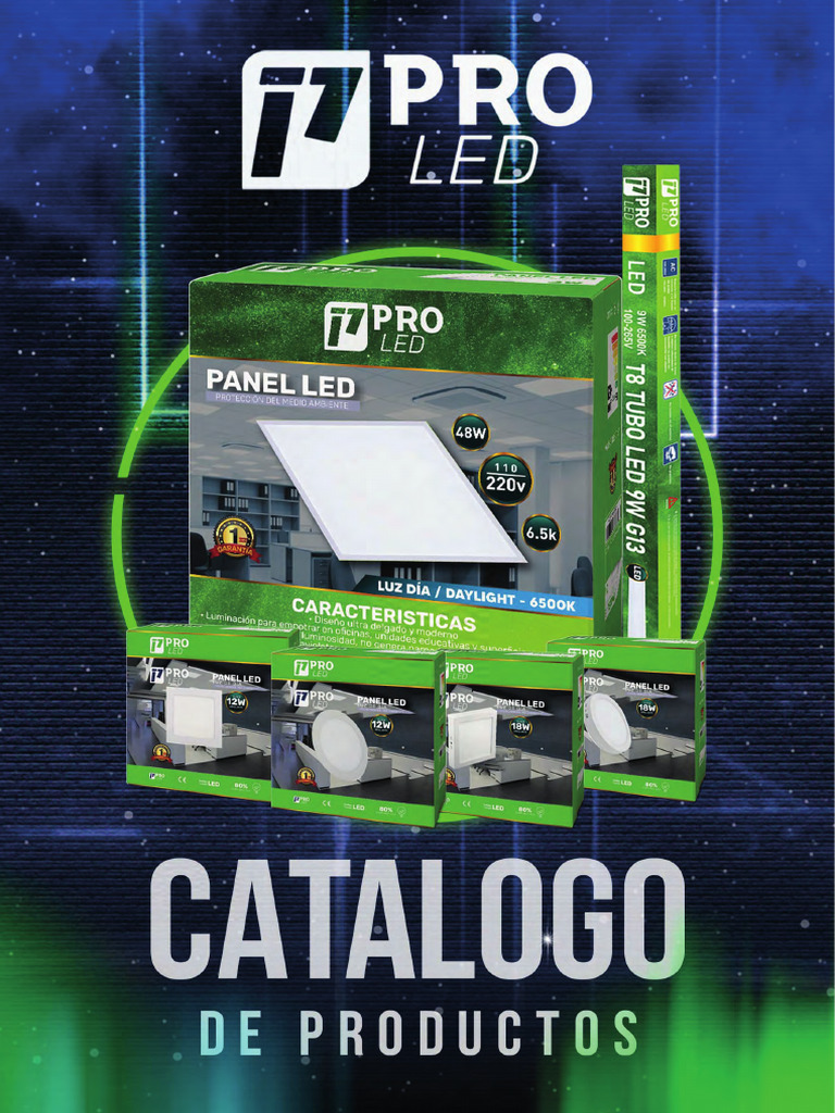 Catálogo Pro LED y Tecnología LED | PDF | Diodo emisor de luz | Encendiendo