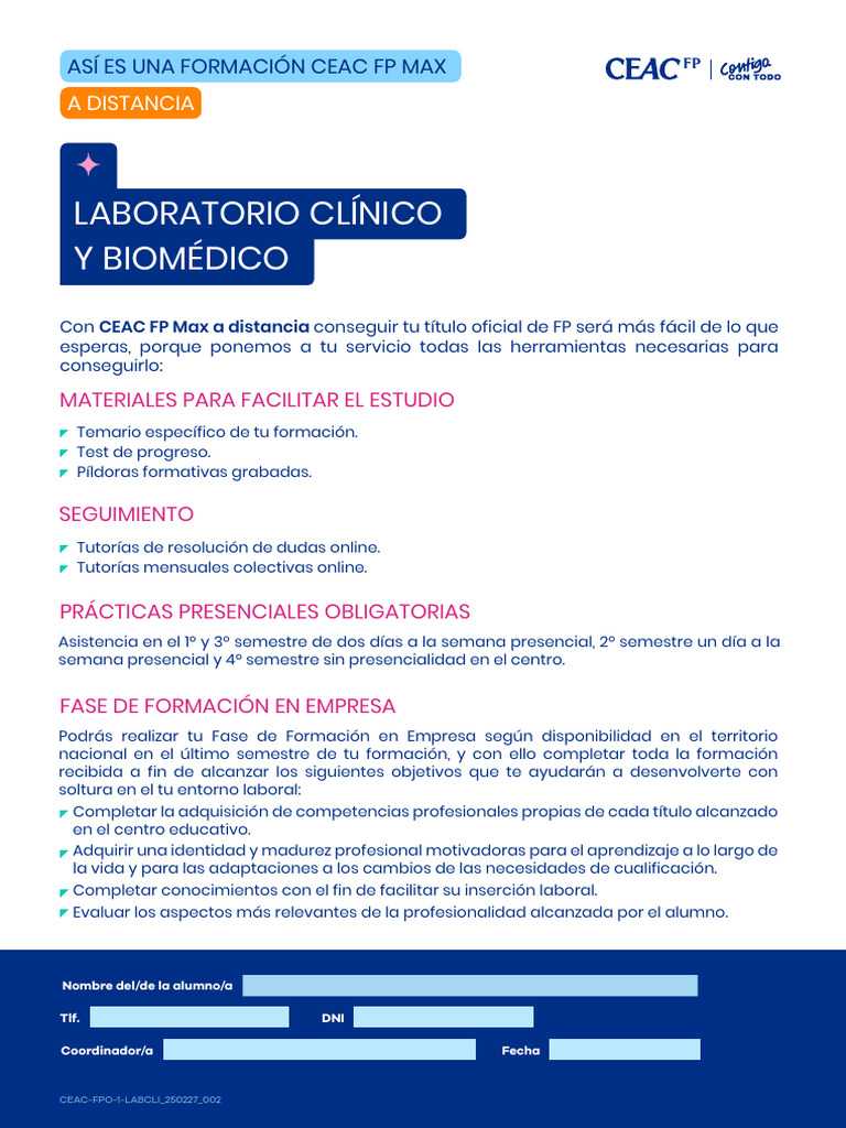 26.ceac Fpo 1 Labcli - 240307 - 001 | PDF | Laboratorios | Aprendizaje