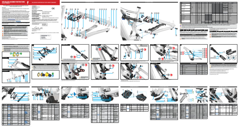 Levo SL Frameset Assembly Guide | PDF | Screw | Manufactured Goods