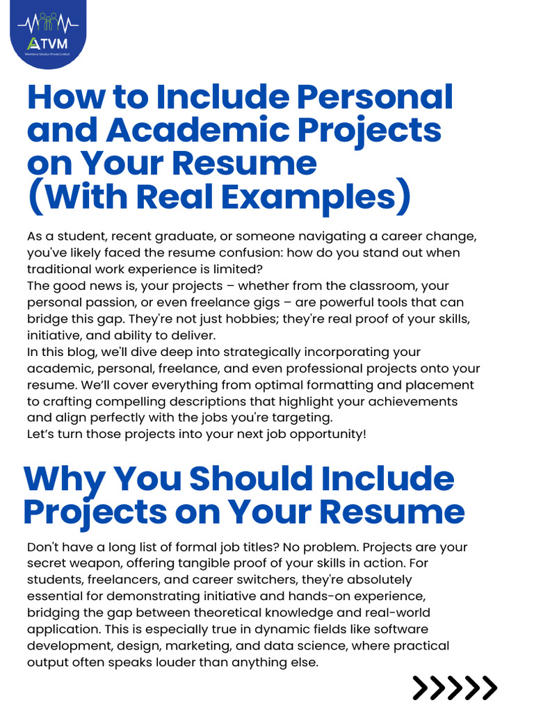 Including Projects on Your Resume | PDF | Résumé | Artificial Intelligence