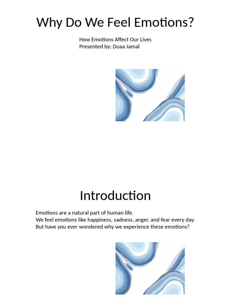 Understanding Emotions and Their Impact | PDF
