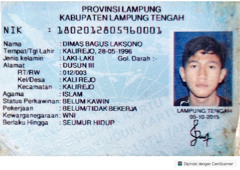 KTP Dimas Baguslaksono | PDF